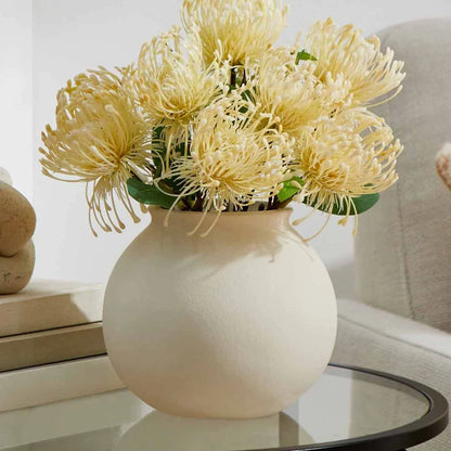 Matte Ceramic Round Vase Decorative Home Décor