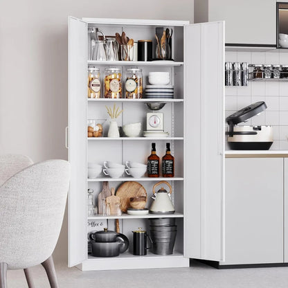 Popular White Metal Storage Cabinet Adjustable Shelves