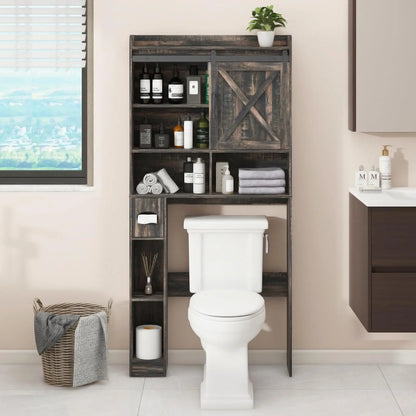Bathroomt Farmhouse Over the Toilet Storage Cabinet