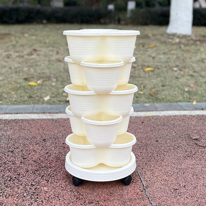 Vegetable Plastic Pot Balcony Strawberry Potted Plant