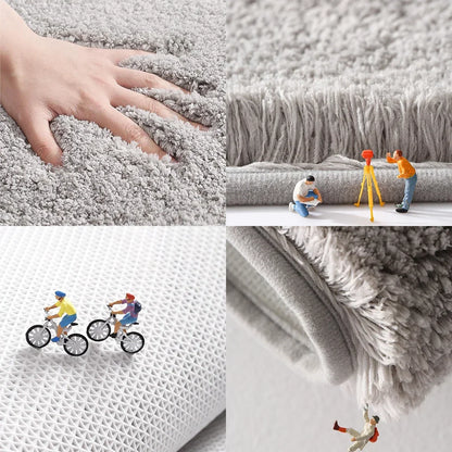 Bathroom Carpet Soft Fluffy Plush Thick Rug