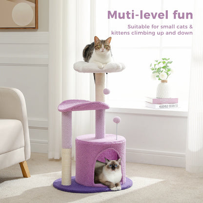 Small Flower Cat Tree for Indoor Cats