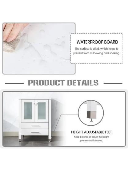 Bathroom Vanity with Sink Combo & Main Cabinet