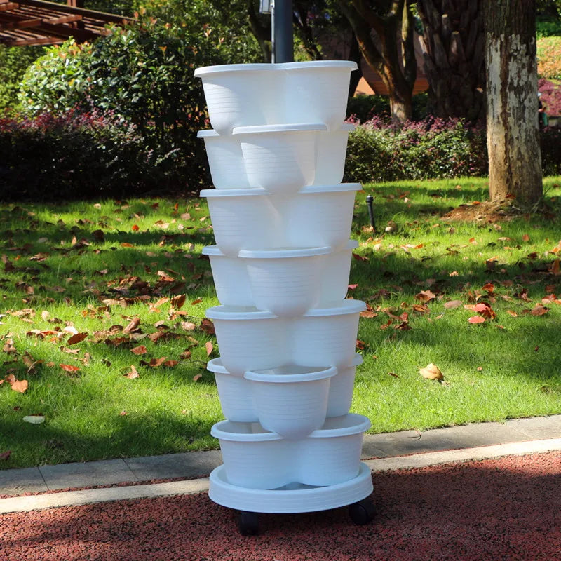 Vegetable Plastic Pot Balcony Strawberry Potted Plant