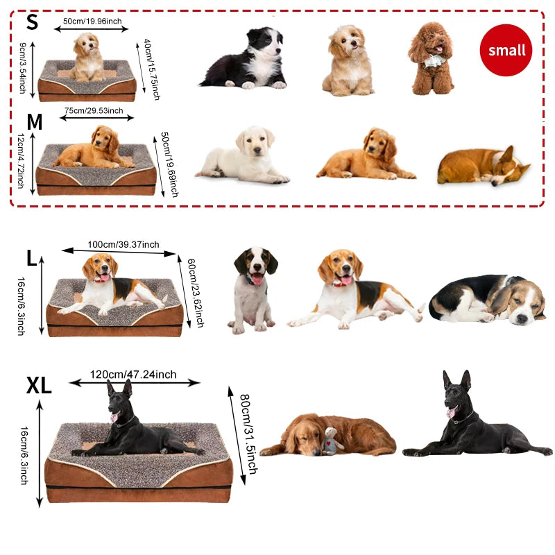 An oversized dog/cat bed removable washable
