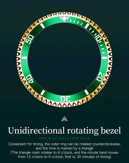 Men's Waterproof Stainless Steel Watches Moon Phase