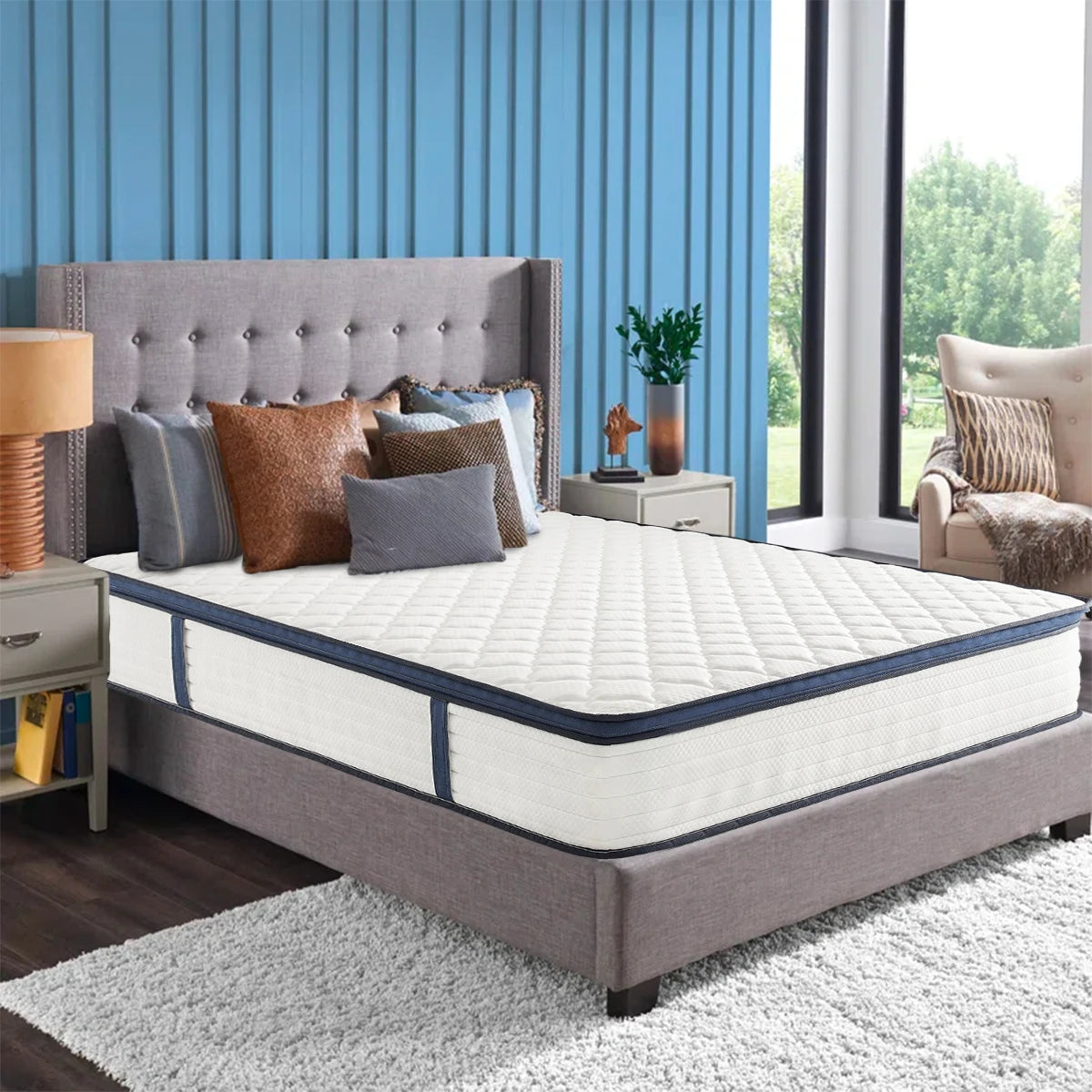 Queen Size Mattress Gel Memory Foam Hybrid