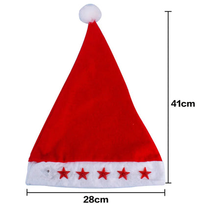 Santa's 2025 Red LED Christmas Hat Surprise