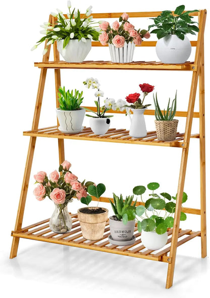 Plant Stand Foldable Multifunctional Flower Display Rack
