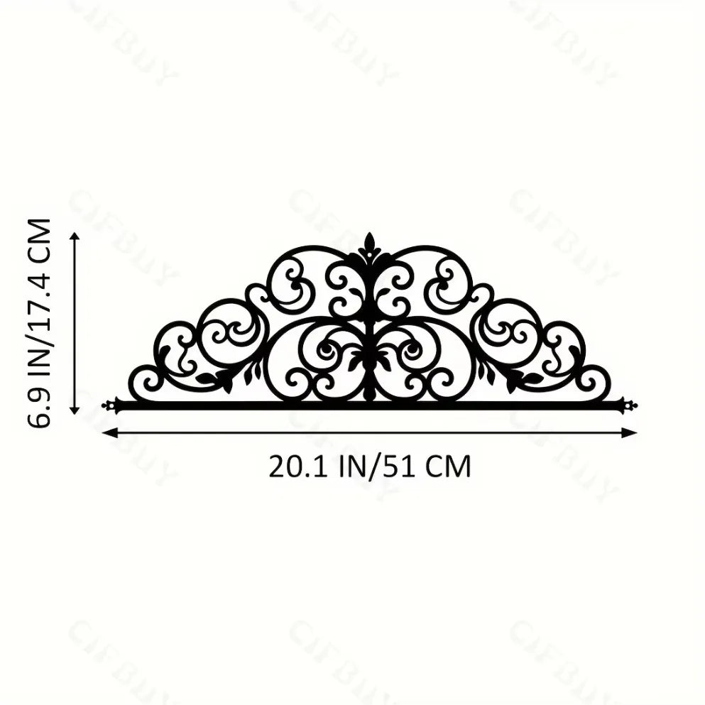 Elevator Door Floral Inspired Metal Door Crown