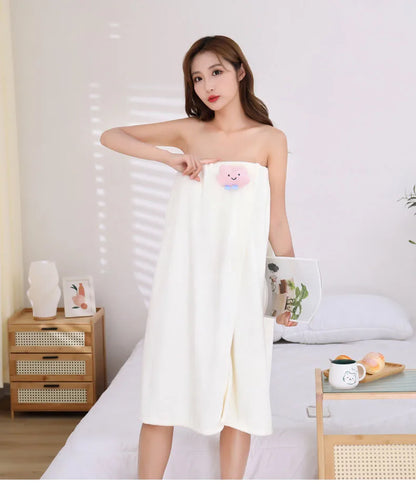 Adult Women Household Wearable Bath Towel Wrap