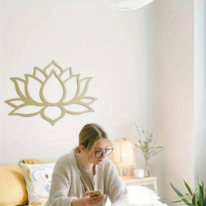 Stunning Modern Large Lotus Metal Wall Art