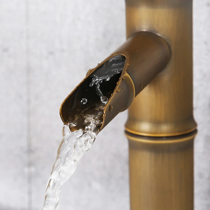 Two Tap Tall/Short Bamboo H/C Water