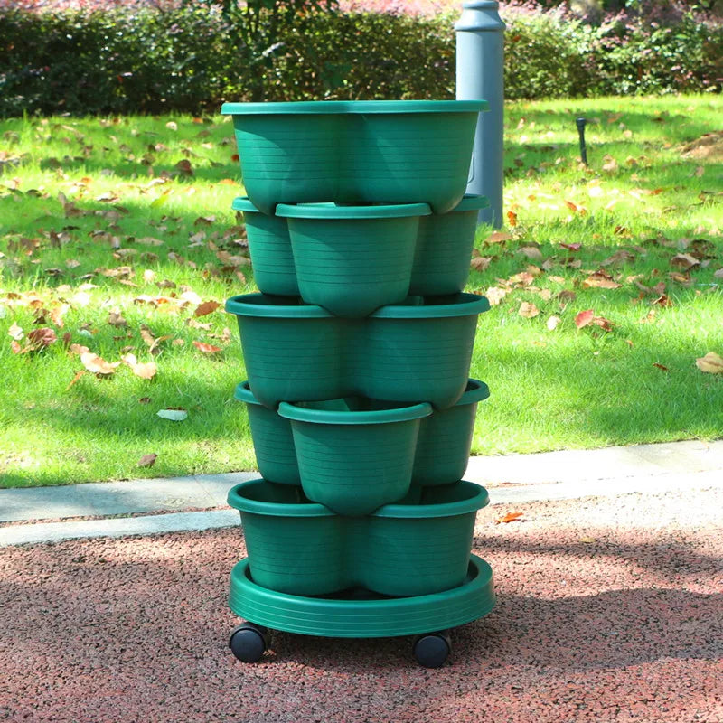 Vegetable Plastic Pot Balcony Strawberry Potted Plant