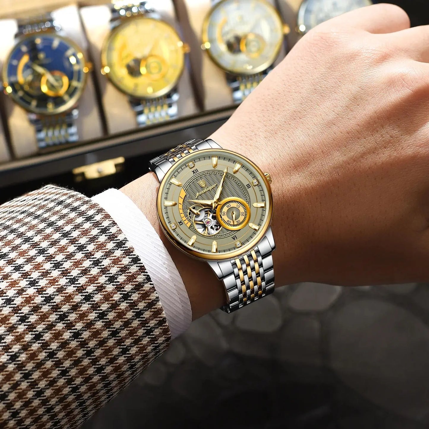 Luxury Man Wristwatch Top Automatic Mechanical Face