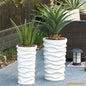 Tall Planters for Outdoor Plants, Set of 2