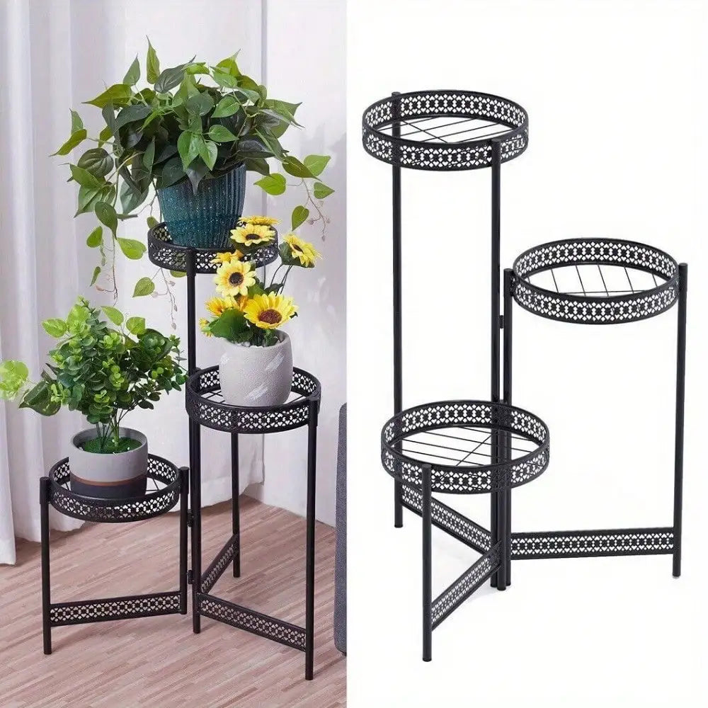 Plant Stand Garden Planter Metal Flower Pot