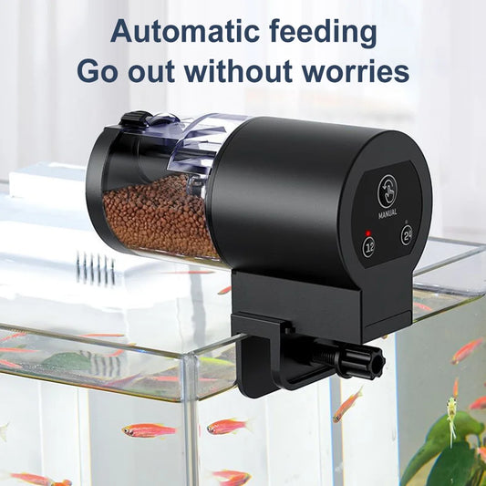 Automatic Fish Tank Feeder Large Capacity Dispenser