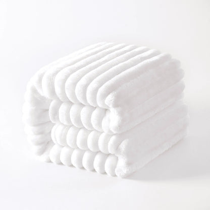 Plush Flannel Fleece Blanket, Soft Lightweight Fuzzy