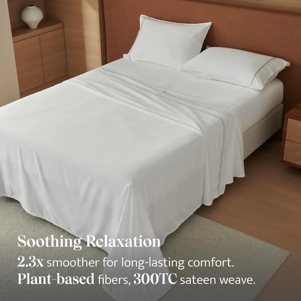 Double Stitch Cotton Tencel Bed Sheets