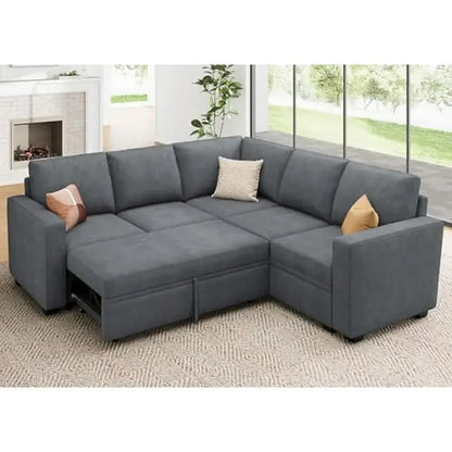 Modular Sectional Sleeper Sofa Pull Out Bed
