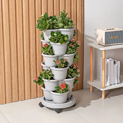 Vegetable Plastic Pot Balcony Strawberry Potted Plant