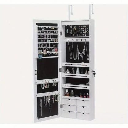 Elegant New Wall/Door Mounted Jewelry Armoire