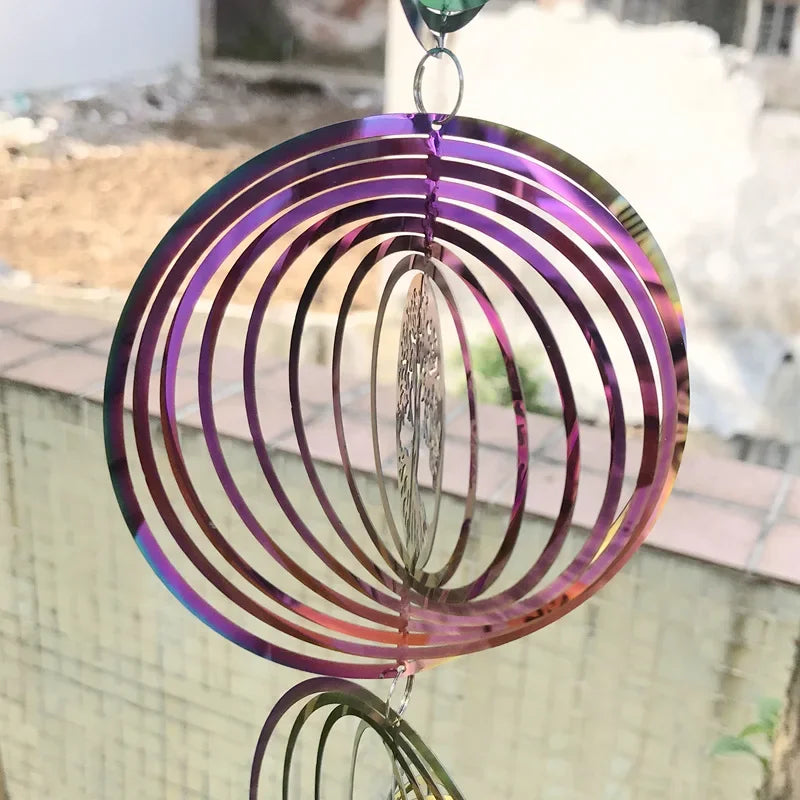 3D Rotating Wind Chimes Tree Of Life