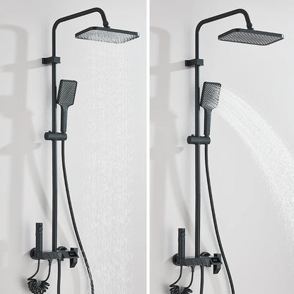 Black Smart Digital Display Shower Faucet Set