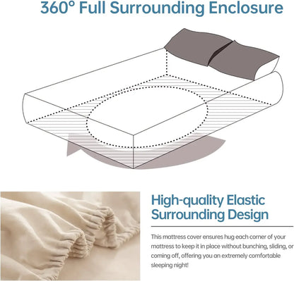 Simple & Opulence Linen Fitted Sheet Mattress Cover