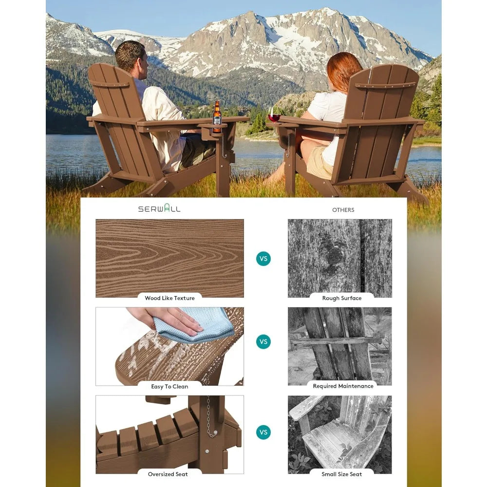 Composite Chair with Cup Holders