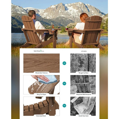 Composite Chair with Cup Holders