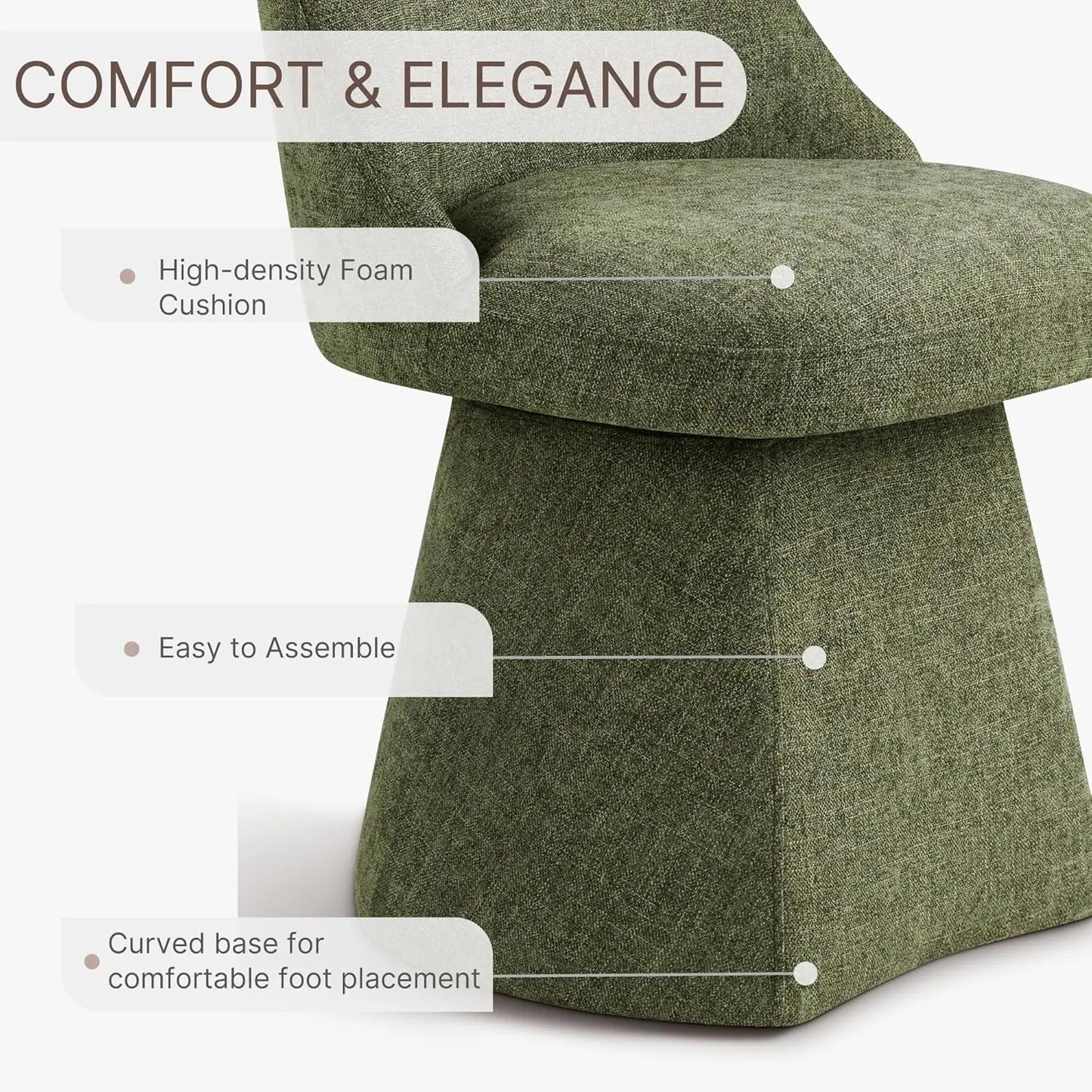 Mid Century Modern Swivel Kitchen Dining Chair