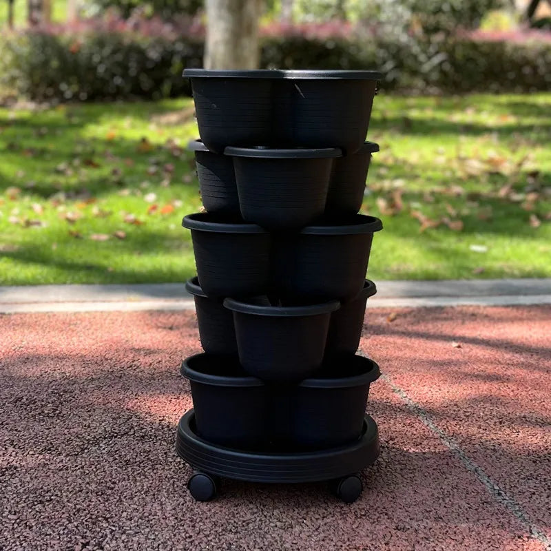 Vegetable Plastic Pot Balcony Strawberry Potted Plant