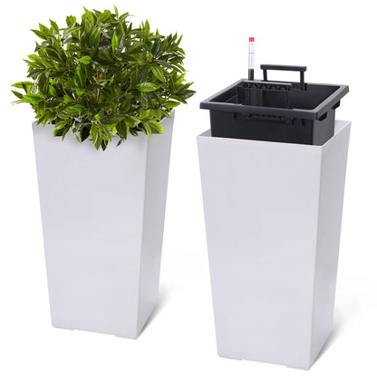 Planters with Drainage Holes ＆ Monitor Water Level