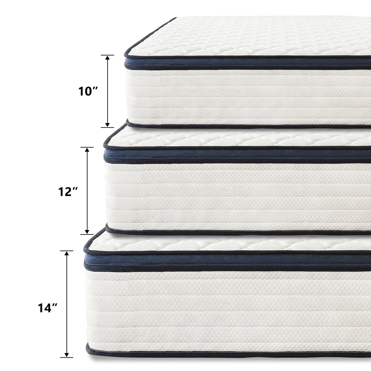 Queen Size Mattress Gel Memory Foam Hybrid