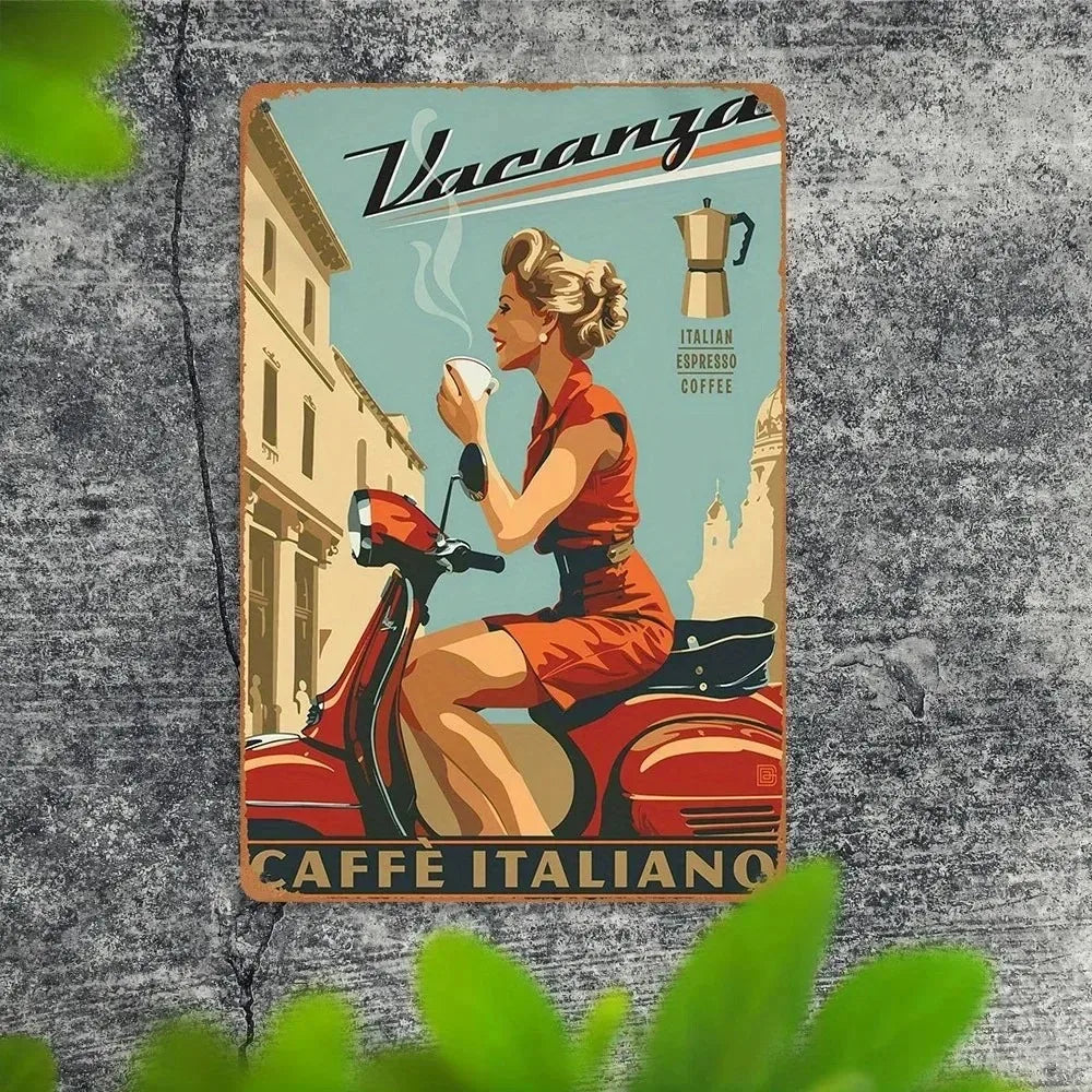 Espresso Vintage Italian Coffee Heritage Wall Art
