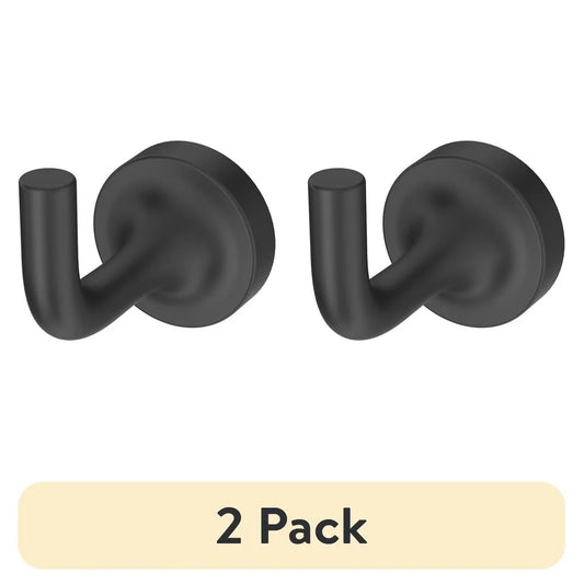 Modern Matte Black Wall Mount Robe Hooks