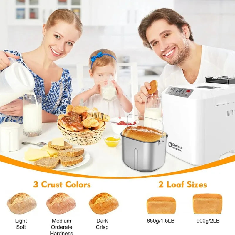 12 Presets Bread Maker Fruit Nut Dispenser