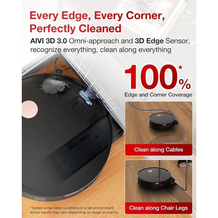 Robot Vacuum and Mop, Roller Mopping, 3D Sensor