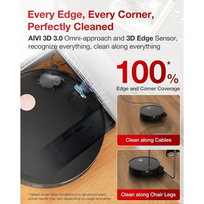 Robot Vacuum and Mop, Roller Mopping, 3D Sensor