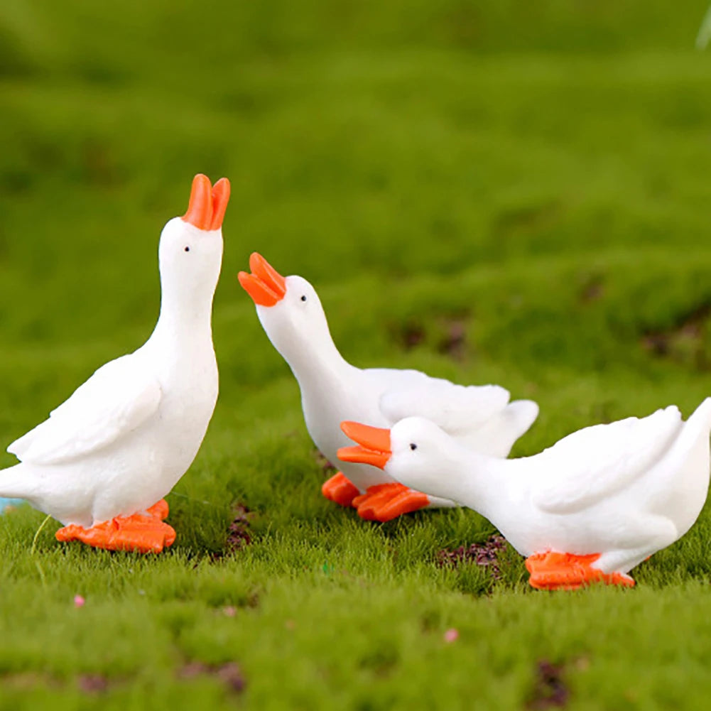 3Pcs Miniature Goosey DIY Landscape Garden
