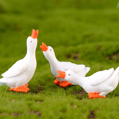 3Pcs Miniature Goosey DIY Landscape Garden