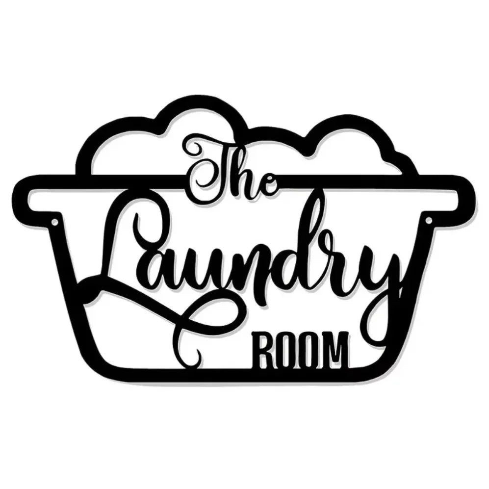 Metal Laundry Room Sign Ideal for Crafting