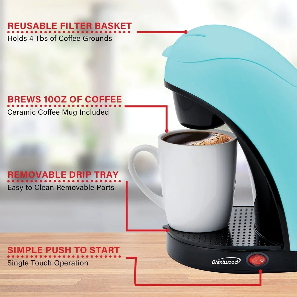 Easy Single Serve Coffee Maker with Mug