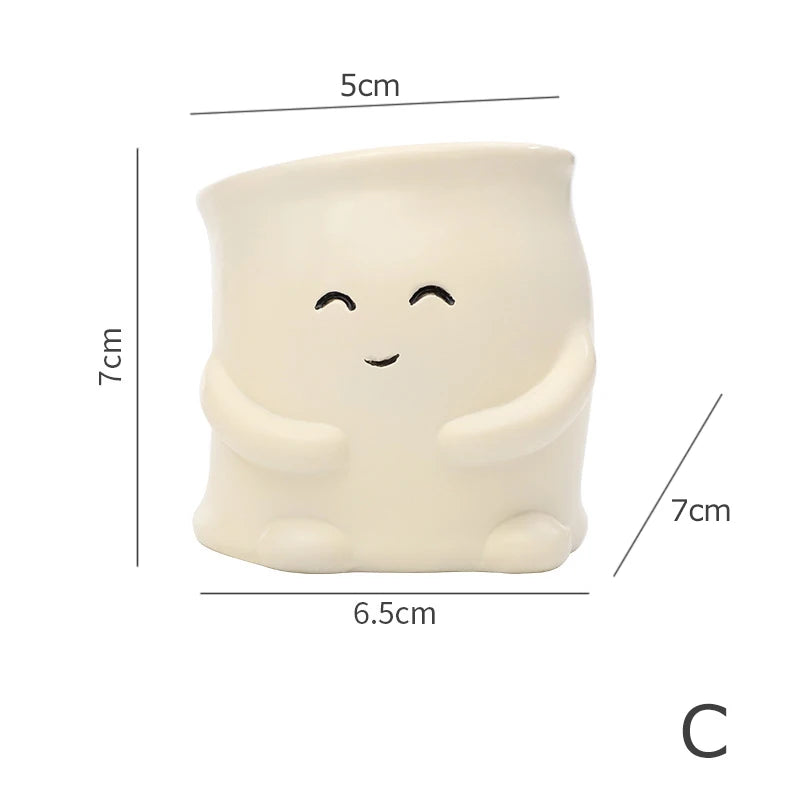 Smiley Face Mini Plant Pot Succulent Planter