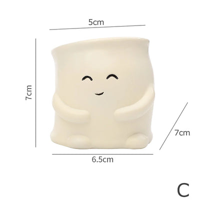 Smiley Face Mini Plant Pot Succulent Planter