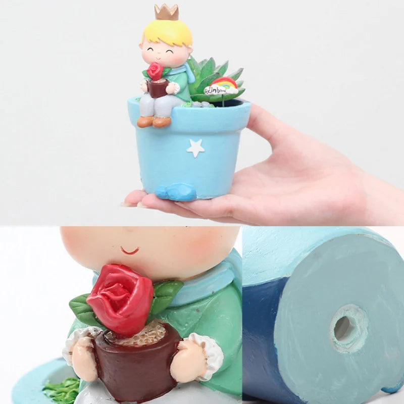 Cute Succulent Pots Small Resin Flower Planter