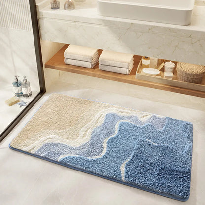 Bathroom Mat, Absorbent Anti Slip, Dirt Resistant