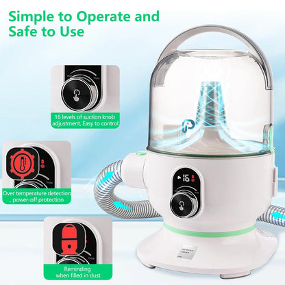 Professional Pet Grooming Kit with Vacuum Suction